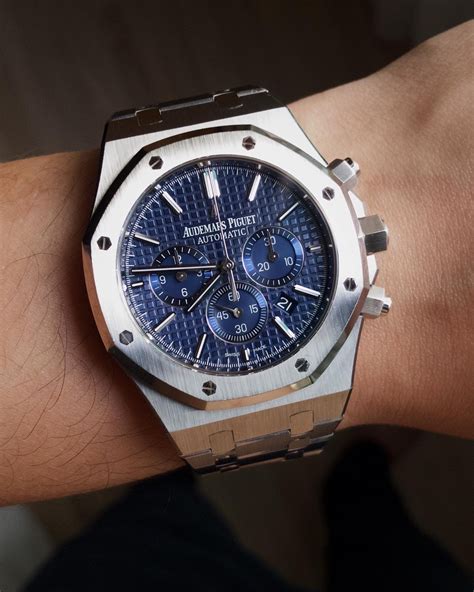 audemars piguet royal oak chrono blau|Audemars Piguet royal oak review.